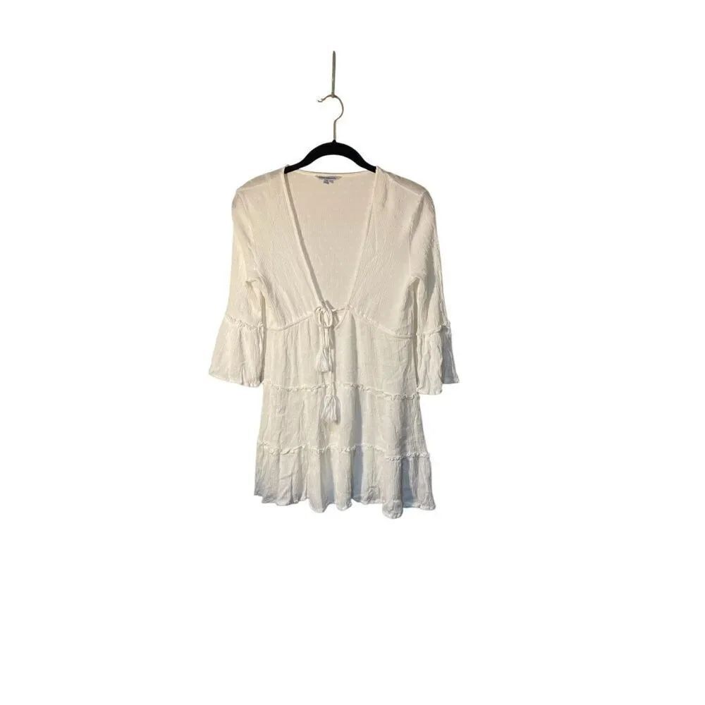 Blue Island women’s white castle, swim cover up xS